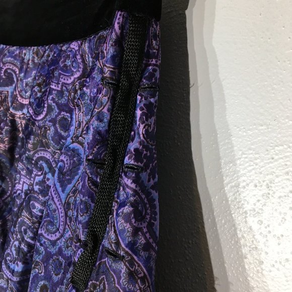 Vintage 50's Purple Quilted Full Circle Skirt, Rockabilly Swing Pin Up Sock Hop - Picture 11 of 16